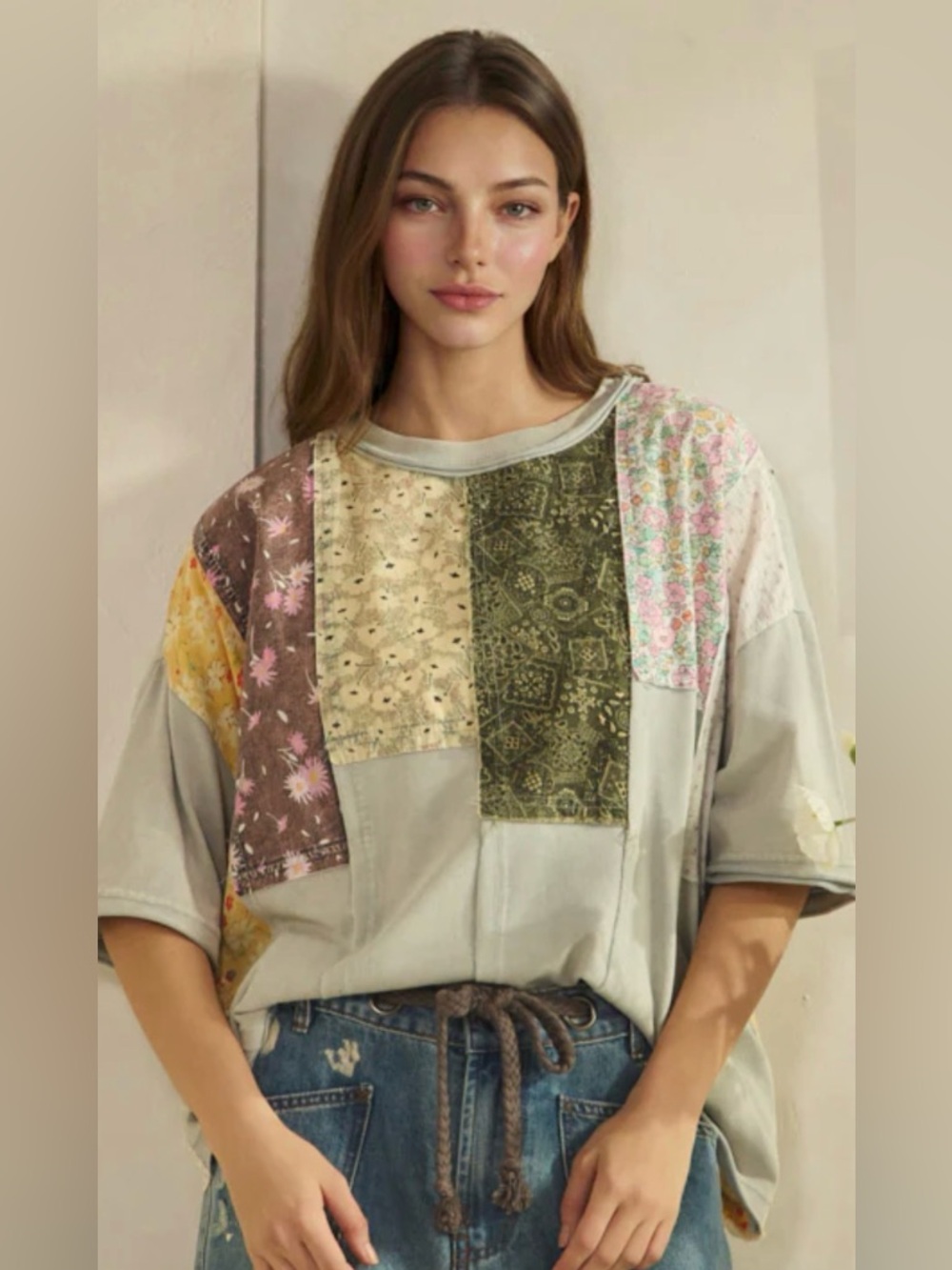 New nwt Oli & Hali patchwork top ladies XS S M L brand new collection - Picture 2 of 5